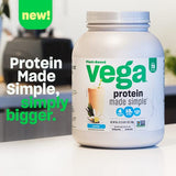 Vega Protein Made Simple Vanilla XL Value Tub (70 Servings) Stevia Free Vegan Protein Powder, Plant Based, Healthy, Gluten Free, Pea Protein for Women and Men, 3.9lbs