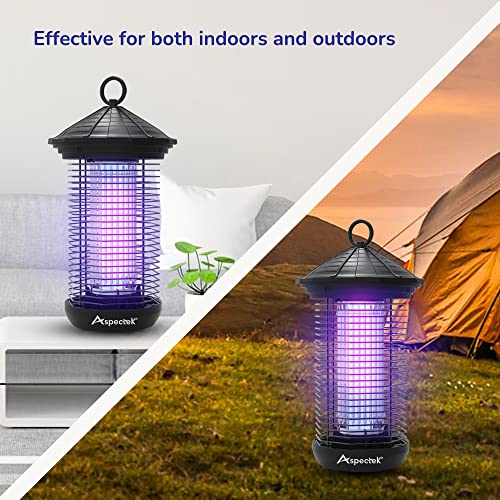 ASPECTEK Bug Zapper 20W Electric Mosquito Zapper, Insect Fly Zapper, UV Light Fly Killer for Outdoor and Indoor use, Waterproof, Up to 1000sq. FT Coverage, Including Free 1 Pack Replacement Bulb