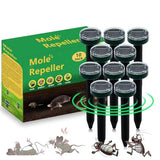 10 PK Mole Upgrade Solar Repellent for Lawns Gopher Repellent Ultrasonic Powered Mole Repellent Deterrent Snake Repeller Mole Repellent Outdoor Lawns Yard Garden