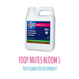 FOOP Nutes Bloom Starter Pack: Organic Plant Nutrients for Tight Bud Stacking and an Explosion of Trichomes | Infused with Cal/Mag, and Silica | Contains Three 32oz Bottles