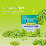 Liquid I.V. Sugar-Free Hydration Multiplier - Green Grape – Sugar-Free Hydration Powder Packets  | Electrolyte Drink Mix | Easy Open Single-Serving Stick | Non-GMO | 168 Sticks
