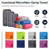 BAGAIL Microfiber Travel Towel, Dark Grey, 28 x 56 inches, Compact and Super Absorbent, Skin Friendly, Portable Case Included