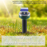 Gopher Repeller Ultrasonic Solar Mole Repellent 4 Pack Solar Mole Repellent & Gopher Repellent Ultrasonic Solar Powered Waterproof for Yard & Garden