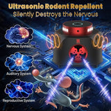 X-PEST Ultrasonic Rodent Repellent Indoor, Powerful Mouse Repellent with Remote Control, 3-in-1 Ultrasonic& PIR& Strobe Light, Ultrasonic Pest Repeller for Rodent/Mouse/Squirrel/Roach