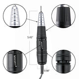 Makartt Nail Drill Handpiece for Up200 Machine Professional Electric File Remove Gel Polish Poly Nail Gel Black B-05