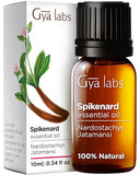 Gya Labs Spikenard Essential Oil for Diffuser - 100% Natural Spikenard Oil - Spikenard Oil Essential Oil Aromatherapy, Skin, Candles, Soaps - Warm, Spicy Yet Sweet Scent (0.34 Fl Oz)