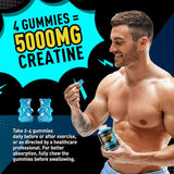 duwhot Sugar Free Creatine Monohydrate Gummies for Men & Women - 2500mg Creatine Monohydrate Per Serving, Mixed Berry Flavor, Workout & Muscle Relief, Gluten Free, Non-GMO - 30 Servings
