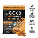 Jocko Mölk Whey Protein Powder - Keto, Probiotics, Grass Fed, Digestive Enzymes, Amino Acids, Sugar Free Monk Fruit Blend - Supports Muscle Recovery and Growth (Pumpkin New)