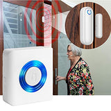 YisTech Caregiver Pager Door Alarms for Dementia Patients/Kids Safety/Home Security,Wireless Door Alarm Sensor for Elderly/Business/Home/Store (Three Sensor Two Receiver)