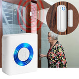 YisTech Caregiver Pager Door Alarms for Dementia Patients/Kids Safety/Home Security,Door Sensor Alarm for Elderly/Business/Home/Store/Mailbox (Two Sensor One Receiver)