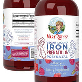 MaryRuth Organics | Liquid Iron Supplement Prenatal & Postnatal for Pregnant & Lactating | Iron Deficiency | Immune Support | Sugar/Gluten Free | Vegan | Non-GMO | 15.22 Fl Oz