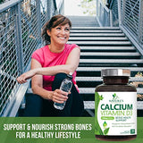 Calcium 1200 mg Plus Vitamin D3, Bone Health & Immune Support - Nature's Calcium Supplement with Extra Strength Vitamin D for Extra Strength Carbonate Absorption Dietary Supplement - 180 Tablets