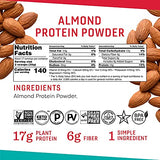 OCTONUTS Almond Protein Powder, 21 Ounce, Made with California Almonds, 17g Plant Based Protein, Keto, Paleo Friendly, Vegan, Gluten Free, 17 Servings