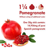 FRESHBELL Pomegranate Collagen Jelly Stick (20g x 30 sticks) Marine Collagen Peptide with 100% Real Spain Pomegranate