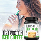 Iced Coffee, High Protein Coffee Keto Friendly, 18g of Protein, 2g Carbs, Natural Ingredients (18 Servings, Vanilla Latte)