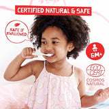 Jack N' Jill Natural Certified Toothpaste - Safe if Swallowed, Contains 40% Xylitol, Fluoride Free, Organic Fruit Flavor, Makes Tooth Brushing Fun for Kids - Raspberry, 1.76 oz (Pack of 2)