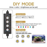 hygger 36W 24/7 Lighting Aquarium LED Light, Sunrise-Daylight-Moonlight Mode and DIY Mode, Adjustable Timer Adjustable Brightness Fish Tank Light with Extendable Bracket 7 Colors for Planted Tank