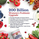 VITALITOWN Women’s Probiotics | 200 Billion CFUs 30 Strains | 60 ct | Shelf Stable, Acid Resistant | Replenish Good Bacteria, Intensive Digestive & Vaginal Support | Vegan, Non-GMO