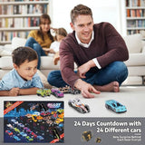 2023 Advent Calendar Kids 24pcs Play Vehicles for Boys, Christmas Gifts 24 Days Christmas Countdown Calendar for 3 4 5-7 8-12 Boys and Girls