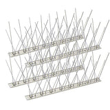 KKY 48 Pack Bird Spikes –13 inch Anti-Bird Nails Bird Repellent Metal Bird Deterant Spinners of Stainless Steel Bird Spikes for Pigeon and Other Small Birds 51.9 Feet