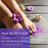 SPA REDI - Detox Foot Soak Pedicure and Bath Fine Salt, Lavender and Wildflower, 128 Oz - Made with Dead Sea Salts, Argan Oil, Coconut Oil, and Essential Oil, Hydrates, Softens and Moisturizes