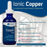 Trace Minerals | Liquid Ionic Copper 3 mg Dietary Supplement | Antioxidant Enzyme | Supports Blood Health, Bones, Nerves, and Metabolism | 2 fl oz, 48 Servings