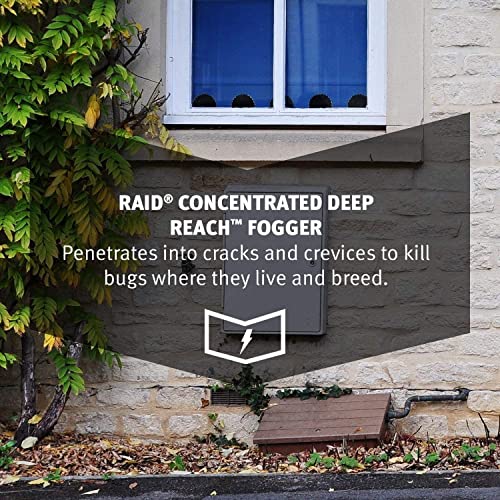 Raid Concentrated Deep Reach Fogger, 1.5 OZ, 3-Pack