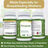 Mama’s Select Organic Fenugreek Capsules, Breastfeeding Supplement for Women, Increase Milk Supply for Lactation - Potent Organic Fenugreek Seed Powder - 610 mg per Capsule, 120 Vegetarian Capsules