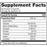 Renew Life Adult Plant-Based Enzyme Supplement - Gas Stop Enzyme Formula, Dariy Free - 60 Vegetarian Capsules