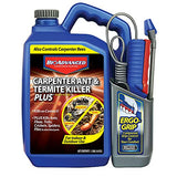 BioAdvanced Carpenter Ant & Termite Killer Plus, Ready-to-Use, for Insects, 1.3 Gal