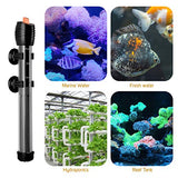 Orlushy Submersible Aquarium Heater,100W Adjustable Fish Tahk Heater with 2 Suction Cups Free Thermometer Suitable for Marine Saltwater and Freshwater