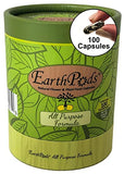 EarthPods Organic Indoor Plant Fertilizer Spikes – All Purpose House Plant Food Sticks (100 Concentrated Capsules) – Potted Plants – Best Gardening Gifts for Women – Made in USA