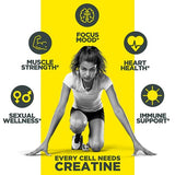 ProMera Sports CON-CRET Patented Creatine HCl Powder, Limited Edition Hibiscus Flavor, Stimulant-Free Workout Supplement for Energy, Strength, and Endurance, 64 Servings