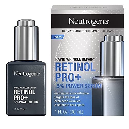 Neutrogena Rapid Wrinkle Repair Retinol Power Facial Serum Age Perfect Midnight Serum Pro+ .5% - 1oz 30ml - (2-Pack Anti Aging Serum 2oz)