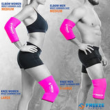 FreezeSleeve Ice & Heat Therapy Compression Sleeve- Reusable, Flexible Gel Hot/Cold Pack, 360 Coverage for Knee, Elbow, Ankle, Wrist- Hot Pink, Small