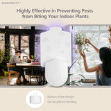 [2-Pack] BANPESTT Indoor Flying Insect Trap, Gnat Trap, Mosquito Trap, Moth Trap, Fruit Fly Traps for Indoors Plug in with 6 Refill Glue Boards (White)