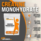 BULKSUPPLEMENTS.COM Creatine Monohydrate Powder - Micronized Creatine Monohydrate, Creatine Pre Workout, Creatine Powder - 5g (5000mg) per Serving, Unflavored & Gluten Free, 100g (3.5 oz)
