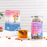 Chrysanthemum Cassia Seed Tea Bags,Eyes Brighten Liver Cleanse Herbal Tea,Burdock Root Honeysuckle Chinese Wolfberry Sweetscented Osmanthus Organic Combination of Floral Tea 7.05OZ(200g, 8gX25Bags)