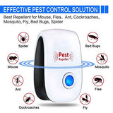 Merratric Ultrasonic Pest Repeller 6 Pack Electronic Ultrasonic Pest Repellent Indoor Plug in Pest Control Ultrasonic Repellent for Mice Cockroach Spider Ant Mosquito Bug Insect