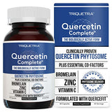 Quercetin Complete® Quercetin Phytosome with 50X Higher Absorption, Clinically Proven & Patented Quercefit – Most Effective form of Quercetin – Enhanced with Bromelain, Zinc & Vitamin C (60 Capsules)