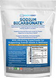Organic Sodium Bicarbonate Alkaline Supplement For Alkalinity. Support Kidneys & Stomach Acid Neutralizer with Alkaline Superfoods. Sodium Bicarbonate Powder Kidney Immune Support Antacid Sports 1 LB.