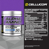 Cellucor Alpha Amino EAA & BCAA Powder | Branched Chain Essential Amino Acids + Electrolytes | Icy Blue Razz | 30 Servings