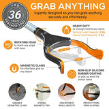 EZPIK® Award Winning Folding Grabber Tool for Elderly 36 Inch +Magnets - Grabber Reacher for Disabled & Seniors Heavy Duty Rotating Grippers for Reaching Underneath -Trash Grabbers & Pickers Heavy Dut