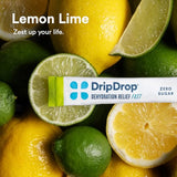 DripDrop Hydration - Zero Sugar Electrolyte Powder Packets Keto - Lemon Lime - 32 Count