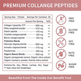 NATURE TARGET,Multi Collagen Peptides Powder - Type I, II, III, V, X - Enhanced Absorption, Hydrolyzed Collagen Peptides with Prebiotics, Sugar-Free, Skin Hair Nail & Joint Support, Non-GMO