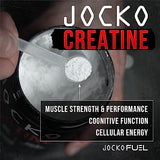 Jocko Fuel Creatine Monohydrate Powder - Creatine for Men & Women, Supplement for Athletic Performance & Muscle Health, 90 Servings 16 oz (Unflavored)