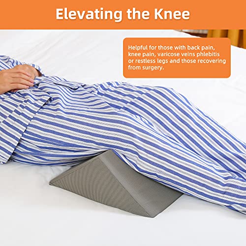 Fanwer Bed Wedges & Body Positioners (3 in 1), 40 Degree Wedges for Bed Positioning,Positioning Pillows for Elderly, Wedge Pillow for Bed Sores, Side Sleeping, After Surgery, Knees Elevated,Back Pain