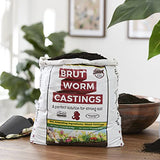 Brut Organic Worm Castings – 12 LB – Garden's Elixir for Thriving Blooms & Harvests!