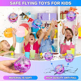 Flying Orb Ball Toys,Galactic Fidget Spinner for Kids,Magic Boomerang Spinner with Flashing LED Lights,Hand Controller Mini Drone for Kids Adults Outdoor Indoor,Cool Toys (Purple)