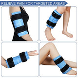 REVIX Ice Pack for Knee Pain Relief, Reusable Gel Ice Wrap for Leg Injuries, Swelling, Knee Replacement Surgery, Cold Compress Therapy for Arthritis, Meniscus Tear and ACL Blue